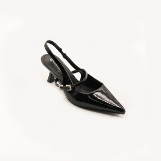 STILETTO DIAMANTES NEGRO PATENTE