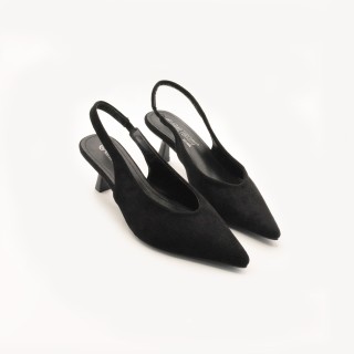 STILETTO ELASTICA NEGRO GAMUZA