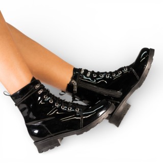 BOOM BOTIN TRENZADO CON CIERRE LATERAL