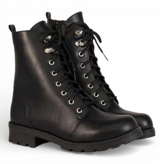 BOOM BOTIN TRENZADO CON CIERRE LATERAL