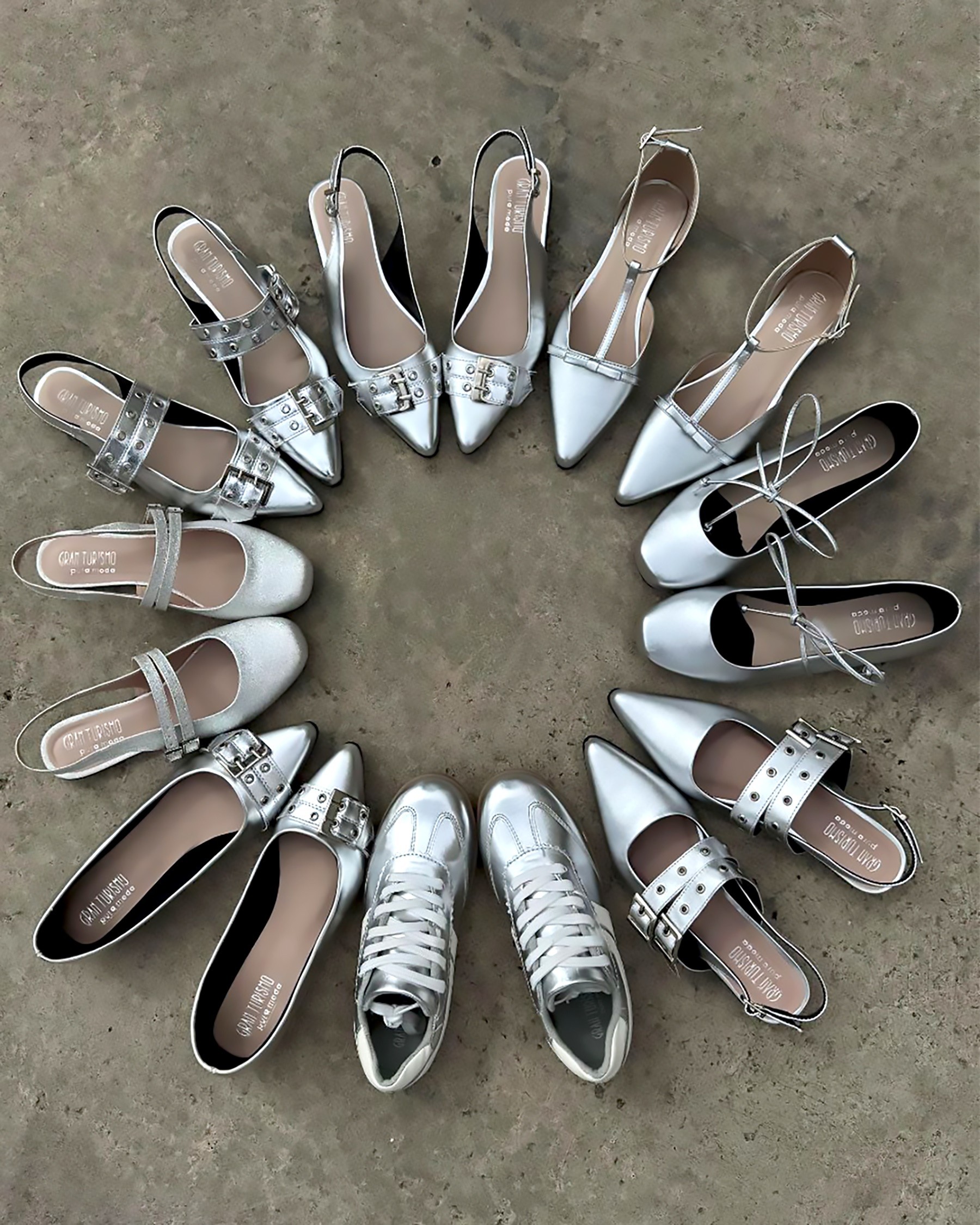 ZAPATOS GRAN TURISMO PLATA